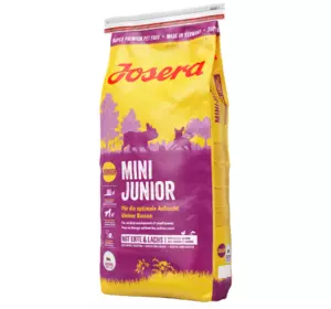 Сухий корм Josera MiniJunior (Junior/Adult Mini 29/18) для цуценят і дорослих собак дрібних порід, 15 кг