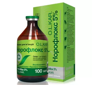 Норофлокс 5% 100 мл O.L.KAR Норофлокс 5% 100 мл O.L.KAR