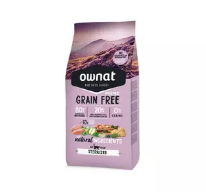Сухий корм Овнат Ownat Grain Free для стерелізованих котів, 8 кг Сухий корм Овнат Ownat Grain Free для стерелізованих котів, 8 кг