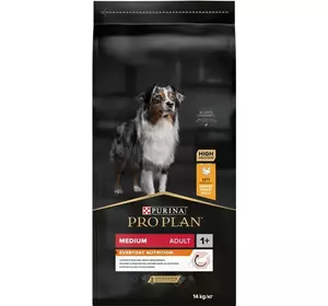 Сухий корм Pro Plan Medium для дорослих собак середніх порід з куркою 14 кг Сухий корм Pro Plan Medium для дорослих собак середніх порід з куркою 14 кг