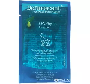 Dermoscent (Дермосент) EFA Physio Shampoo для всіх типів шкіри саші 20х15 мл. Dermoscent (Дермосент) EFA Physio Shampoo для всіх типів шкіри саші 20х15 мл.