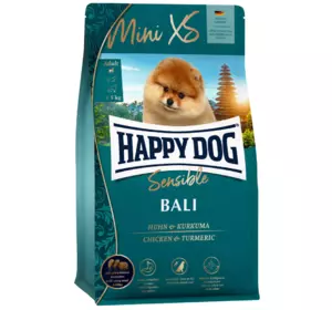 Повнорационный корм Happy Dog Mini XS Bali для дрібних та дуже дрібних порід собак (курка/куркума), 300 г