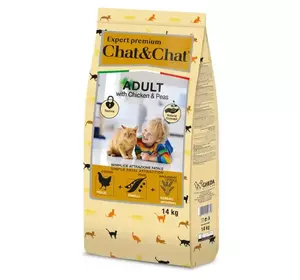 Сухий корм для котів Геда Gheda Chat&Chat Expert корм для кішок старше 1 року з куркою та горохом, 14 кг Сухий корм для котів Геда Gheda Chat&Chat Expert корм для кішок старше 1 року з куркою та горохом, 14 кг