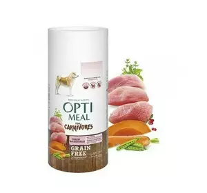 Беззерновий сухий корм Оптіміл Optimeal для дорослих собак усіх порід з індичкою та овочами, 650 г Беззерновий сухий корм Оптіміл Optimeal для дорослих собак усіх порід з індичкою та овочами, 650 г