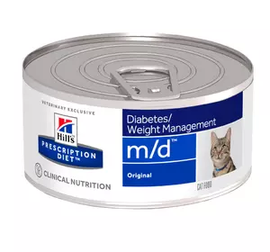 Hill's PRESCRIPTION DIET m/d Вологий Корм для котів - 156 г Цукровий діабет, ожиріння Hill's PRESCRIPTION DIET m/d Вологий Корм для котів - 156 г Цукровий діабет, ожиріння