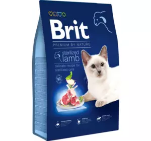 Сухий корм Брит Brit Premium by Nature Cat Sterilized Lamb з ягнятком для котів, 8 кг Сухий корм Брит Brit Premium by Nature Cat Sterilized Lamb з ягнятком для котів, 8 кг