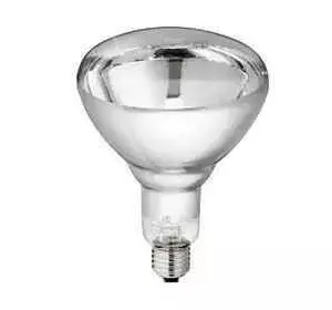 Лампа інфрачервона R125 біла пресоване скло 175 Вт