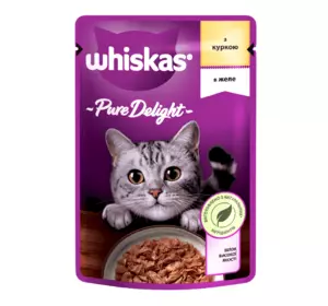 Whiskas (Віскас) Pure Delight з куркою у желе для дорослих кішок 85 г Whiskas (Віскас) Pure Delight з куркою у желе для дорослих кішок 85 г