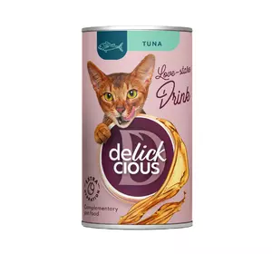 Напій для дорослих котів Делікшес Delickcious зі смаком тунця, 140 г Напій для дорослих котів Делікшес Delickcious зі смаком тунця, 140 г