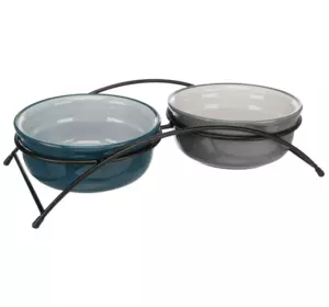 Trixie TX-24536 миски керамическе на підставці 2 × 0,6 л / ø15 см Trixie TX-24536 миски керамическе на підставці 2 × 0,6 л / ø15 см