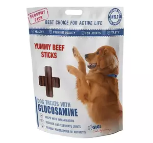 Смаколики GiGi "Апетитні палички з яловичини" / ласощі Yummy Beef Sticks 340 г Смаколики GiGi "Апетитні палички з яловичини" / ласощі Yummy Beef Sticks 340 г