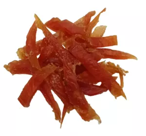 Ласощі для собак міні смужки в'яленого курячого філе 250 г Ласощі для собак міні смужки в'яленого курячого філе 250 г