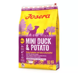 Сухий корм Josera Mini Duck & Potato (Міні Дак енд Потейто) для дорослих собак дрібних порід, 10 кг Сухий корм Josera Mini Duck & Potato (Міні Дак енд Потейто) для дорослих собак дрібних порід, 10 кг