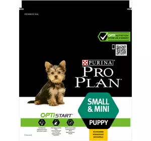 Сухий корм Purina Pro Plan Puppy Small and Mini Optistart для цуценят дрібних і карликових порід 700 г Сухий корм Purina Pro Plan Puppy Small and Mini Optistart для цуценят дрібних і карликових порід 700 г