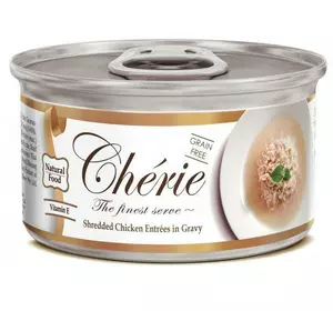 Вологий корм для кішок Cherie Signature Gravy Chiken з ніжними шматочками м'яса курки в соусі 80 г Вологий корм для кішок Cherie Signature Gravy Chiken з ніжними шматочками м'яса курки в соусі 80 г