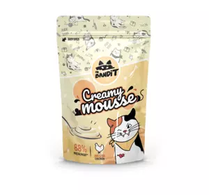 Ласощі для котів Містер Бандіт Mr.Bandit Вершковий Мус з куркою для котів, 60 г термін до 12.25 Ласощі для котів Містер Бандіт Mr.Bandit Вершковий Мус з куркою для котів, 60 г термін до 12.25