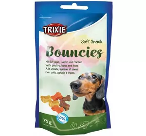 Trixie (TX-31493) Premio Bouncies ласощі для собак кісточки з ягням, птицею та шлунком 75 г Trixie (TX-31493) Premio Bouncies ласощі для собак кісточки з ягням, птицею та шлунком 75 г