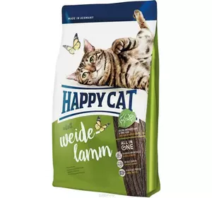Happy Cat Supreme Weide Lamm - корм для дорослих кішок з ягням, 10 кг Happy Cat Supreme Weide Lamm - корм для дорослих кішок з ягням, 10 кг