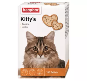 Вітаміни Beaphar для котів Kitty's таурин+біотин, таблетки №180
