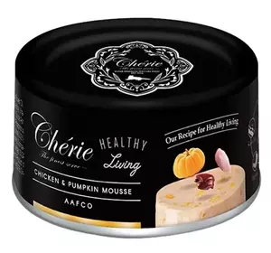 Вологий корм Cherie Healthy Living Chicken&Carrot для кішок мус з куркою та гарбузом 80 г Вологий корм Cherie Healthy Living Chicken&Carrot для кішок мус з куркою та гарбузом 80 г