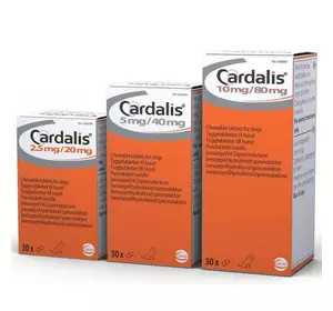 Кардаліс 2,5 мг/20 мг жувальні таблетки для собак 30 табл. Сева (Франція)