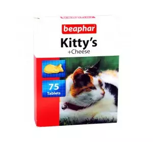 Вітаміни Beaphar для котів Kitty's зі смаком сиру, таблетки №75