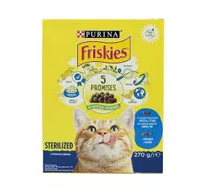 Сухой корм Фріскіс Friskies Sterile для стерилізованих кішок з лососем та овочами 270 г Сухой корм Фріскіс Friskies Sterile для стерилізованих кішок з лососем та овочами 270 г