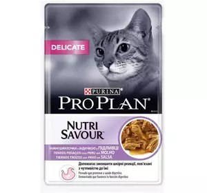 Вологий корм для котів з чутливим травленням Purina Pro Plan Delicate Nutrisavour з індичкою 85 г Вологий корм для котів з чутливим травленням Purina Pro Plan Delicate Nutrisavour з індичкою 85 г