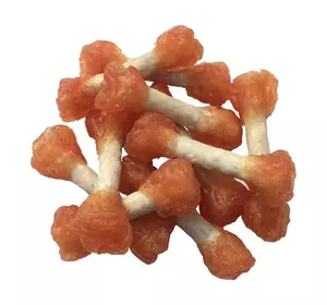 Ласощі для собак Lucky star Гантельки з м'ясом курки на пресованій кістці, 6 см, 500 г (RM038) Ласощі для собак Lucky star Гантельки з м'ясом курки на пресованій кістці, 6 см, 500 г (RM038)