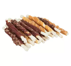 Ласощі для собак Trixie (TX-31372) DentaFun жувальні палички для собак асорті з куркою, ягням, яловичиною 10 см (250 г) Ласощі для собак Trixie (TX-31372) DentaFun жувальні палички для собак асорті з куркою, ягням, яловичиною 10 см (250 г)