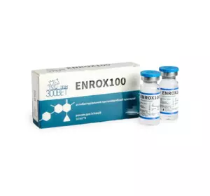 Енрокс 100 р-н ін. 10 мл №5 Енрокс 100 р-н ін. 10 мл №5