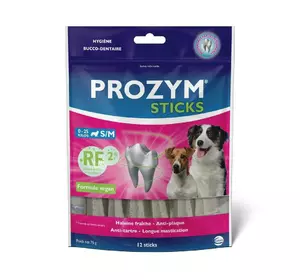 Жувальні стіки Прозим PROZYM RF2 S/M для малих та середніх собак, упаковка 12 шт Жувальні стіки Прозим PROZYM RF2 S/M для малих та середніх собак, упаковка 12 шт