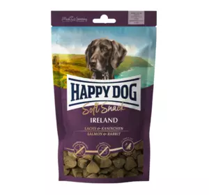 Ласощі Happy Dog Soft Snack Ireland для собак середніх та великих порід (лосось/кролик), 100 г