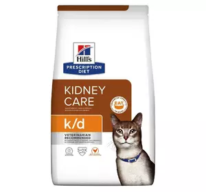 Лікувальний корм для котів Хіллс Hills PD Kidney Care k/d корм для підтримки нирок та серця у кішок 1.5 кг