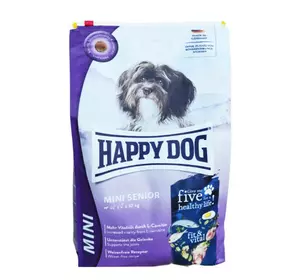 Cухий корм Happy Dog Mini Senior Fit&Vital корм для літніх собак малих порід 4 кг Cухий корм Happy Dog Mini Senior Fit&Vital корм для літніх собак малих порід 4 кг