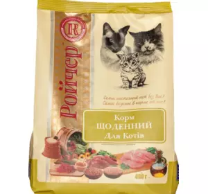 Сухий корм Ройчер Щоденний для котів, 400 г Сухий корм Ройчер Щоденний для котів, 400 г