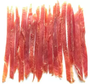 "HapPet"-ласощі для собак " Смужки м'яса качки, 500г "HapPet"-ласощі для собак " Смужки м'яса качки, 500г