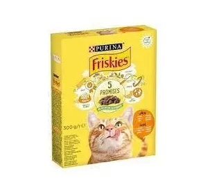 Сухий корм Фріскіс Friskies для котів з куркою та овочами 300 г