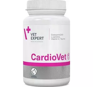 Кормова добавка VetExpert Cardiovet (Кардіовет) для серцево-судинної системи собак, 90 таблеток (термін до 02.2025 р)