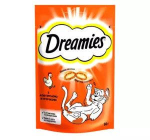 Ласощі для котів Dreamies з апетитною курочкою, 60 г Ласощі для котів Dreamies з апетитною курочкою, 60 г