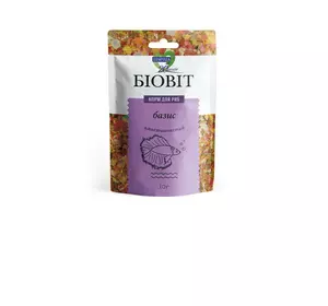 Корм для риб Біовіт "Базис" пластинчастий корм для акваріумних риб 10 г, Природа Корм для риб Біовіт "Базис" пластинчастий корм для акваріумних риб 10 г, Природа