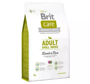 Корм для дорослих собак дрібних порід Бріт Brit Care Adult Small Breed Lamb & Rice з ягням і рисом 7.5 кг