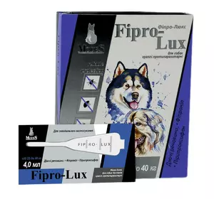 Краплі ModeS Фіпро-Люкс протипаразитарні для собак 25 - 40 кг (4 шт х 4 мл) Краплі ModeS Фіпро-Люкс протипаразитарні для собак 25 - 40 кг (4 шт х 4 мл)