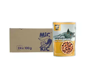 Мис Кіс вологий корм для кішок з куркою в соусі 100 г (блок 24 шт) Мис Кіс вологий корм для кішок з куркою в соусі 100 г (блок 24 шт)
