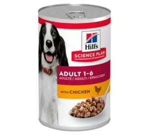 Вологий корм Хіллс Hill’s SP Adult для дорослих собак консерва з куркою 370 г Вологий корм Хіллс Hill’s SP Adult для дорослих собак консерва з куркою 370 г