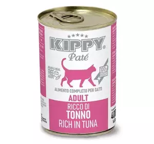 Вологий корм KIPPY Pate Adult Cats Tuna для дорослих котів з тунцем у вигляді паштету 400 г Вологий корм KIPPY Pate Adult Cats Tuna для дорослих котів з тунцем у вигляді паштету 400 г
