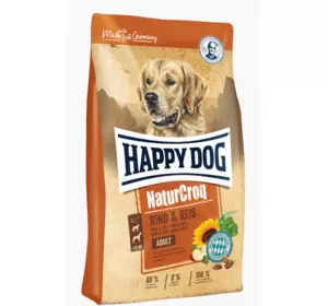 Happy Dog NaturCroq Rind&Reis корм для собак з яловичиною і рисом, 15 кг