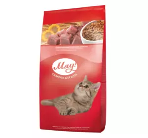 Збалансований сухий корм Мяу! для дорослих кішок з індичкою і садовою травою 14 кг Збалансований сухий корм Мяу! для дорослих кішок з індичкою і садовою травою 14 кг