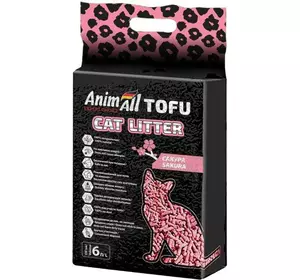 Наповнювач для котячого туалету AnimAll ТОФУ Сакура 2.6 кг / 6 літрів Наповнювач для котячого туалету AnimAll ТОФУ Сакура 2.6 кг / 6 літрів