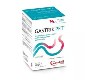 Candioli Gastrik pet (Гастрик пет) для котів і собак 30 таб (60 г) Candioli Gastrik pet (Гастрик пет) для котів і собак 30 таб (60 г)